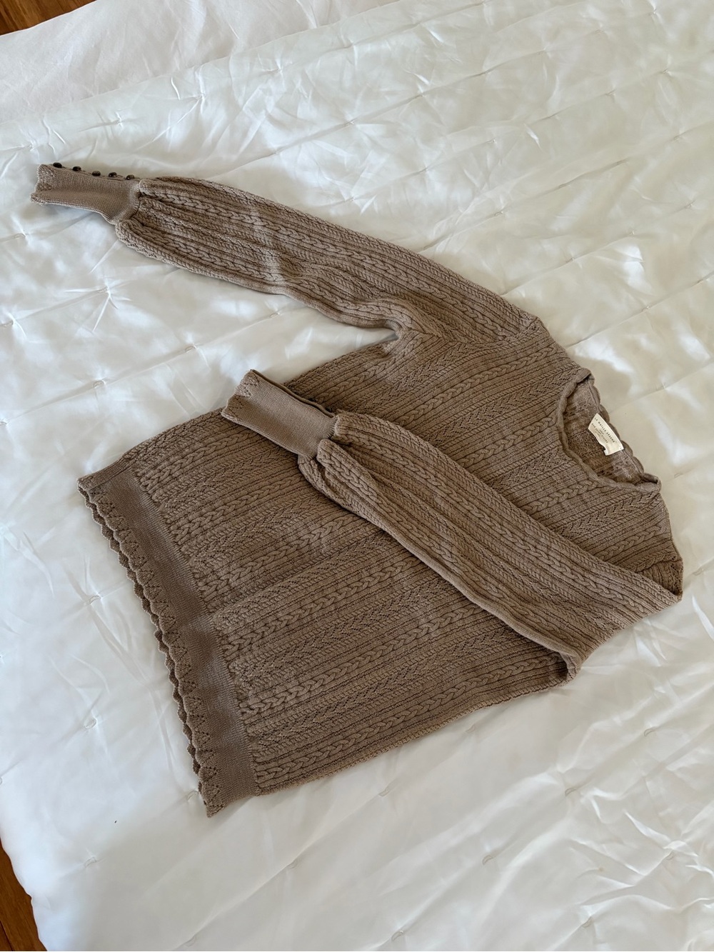 Sézane Ornella Jumper in Taupe Size 34 (XS)
